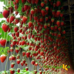 Клубника ампельная Анастасия купить по цене от 370р. в интернет-магазине «Посадика» с доставкой почтой в в Тюмени и по всей России – [изображение №1].